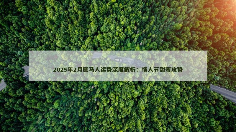 2025年2月属马人运势深度解析：情人节甜蜜攻势