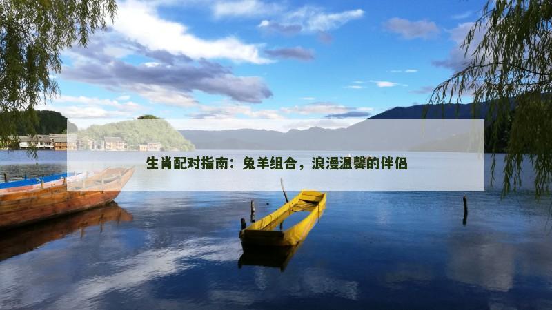 生肖配对指南：兔羊组合，浪漫温馨的伴侣