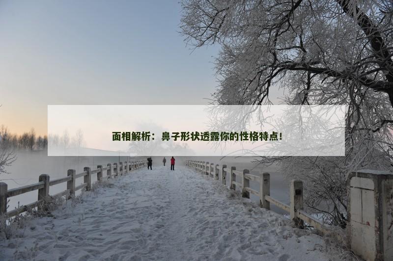 面相解析：鼻子形状透露你的性格特点！
