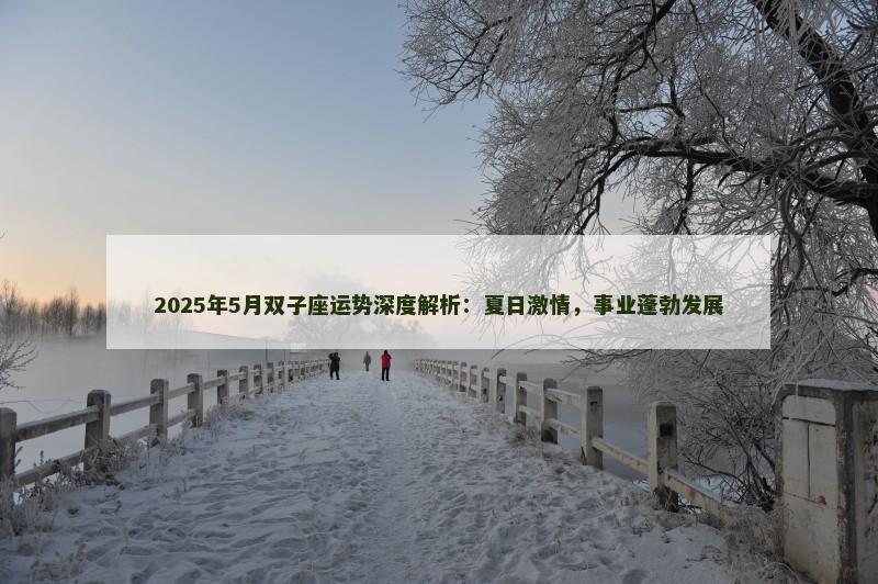 2025年5月双子座运势深度解析：夏日激情，事业蓬勃发展