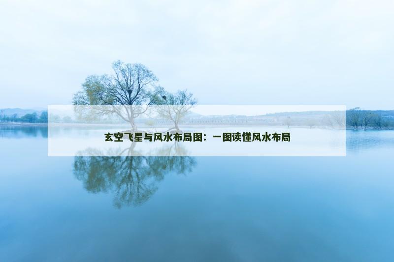 玄空飞星与风水布局图：一图读懂风水布局