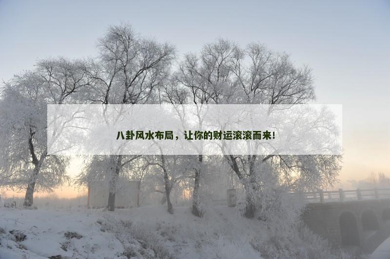 八卦风水布局，让你的财运滚滚而来！