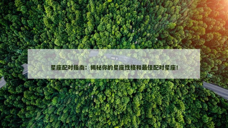 星座配对指南：揭秘你的星座性格和最佳配对星座！
