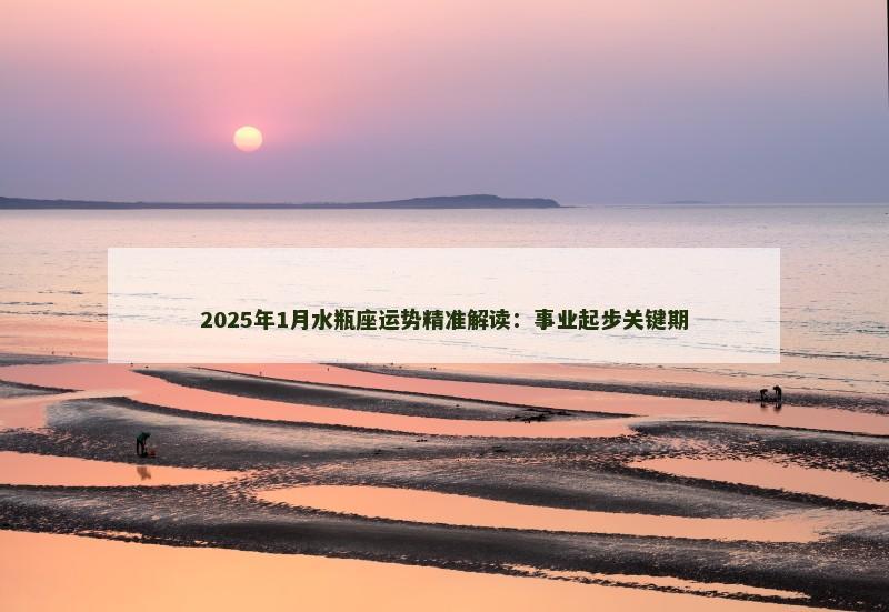2025年1月水瓶座运势精准解读：事业起步关键期