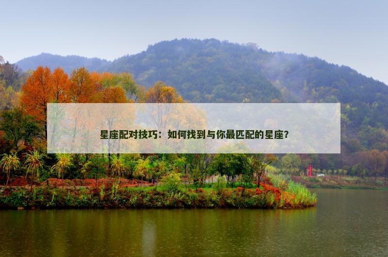 星座配对技巧：如何找到与你最匹配的星座？
