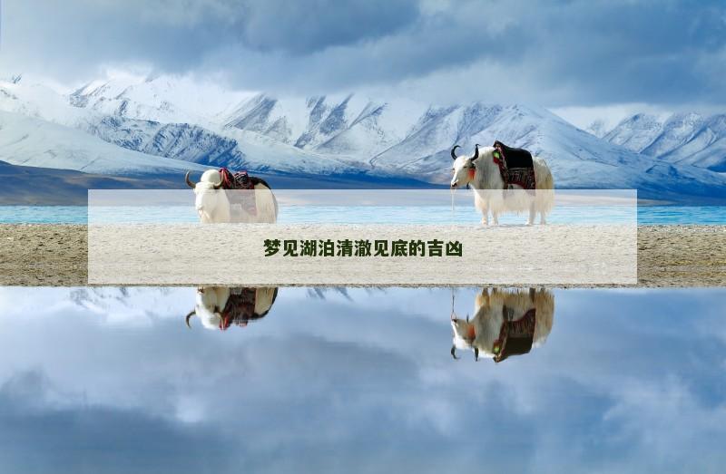梦见湖泊清澈见底的吉凶