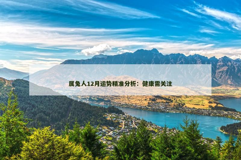 属兔人12月运势精准分析：健康需关注