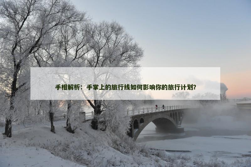 手相解析：手掌上的旅行线如何影响你的旅行计划？