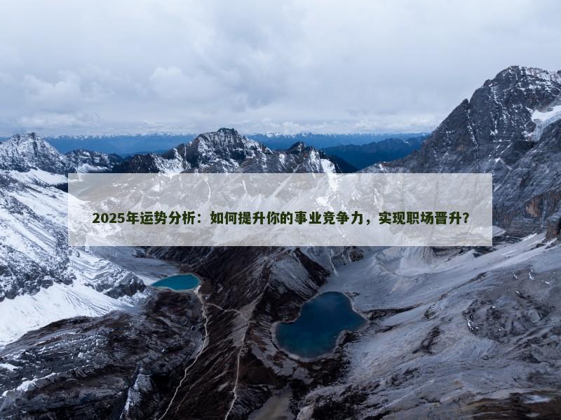 2025年运势分析：如何提升你的事业竞争力，实现职场晋升？