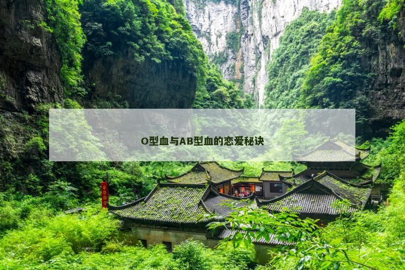 O型血与AB型血的恋爱秘诀
